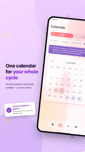 Period Tracker and Pregnancy Screenshot 1