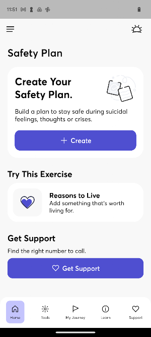 Safety Plan Screenshot 0