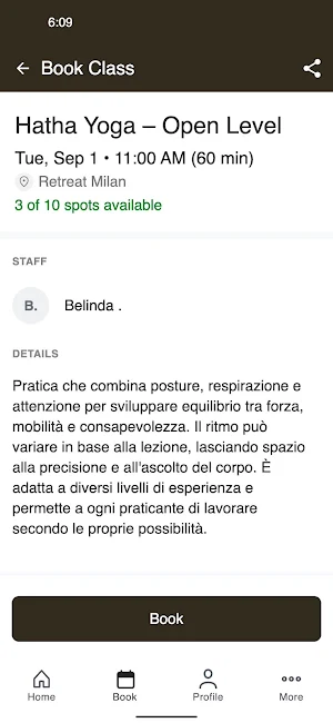 Retreat Milano Screenshot 2