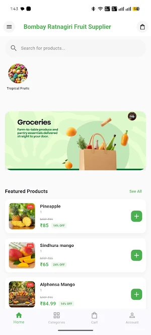 Bombay Ratnagiri FruitSupplier Screenshot 0