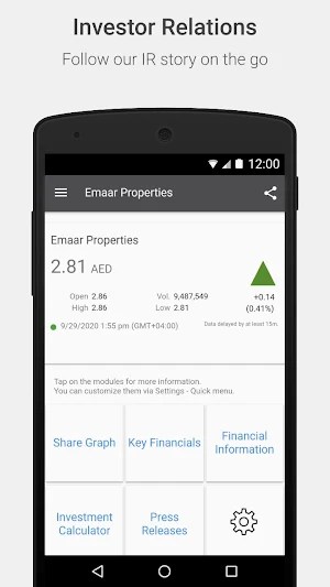 Emaar Investor Relations Screenshot 0