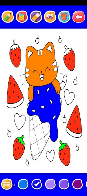 Cat Coloring Book Screenshot 1