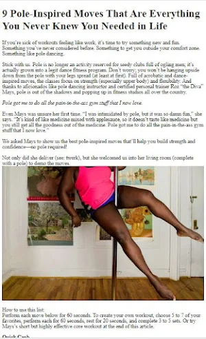 How to Pole Dancing Exercises Screenshot 0