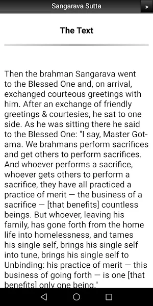 Sangarava Sutta - Buddhism Screenshot 1