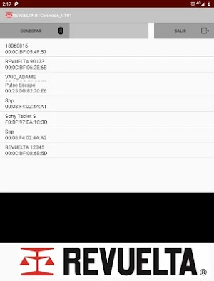 REVUELTA BTConexión Screenshot 2