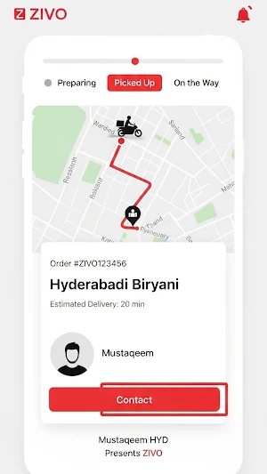 ZIVO – Food Delivery & Partner Screenshot 1