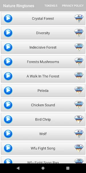 Nature Sounds And Ringtones Screenshot 2