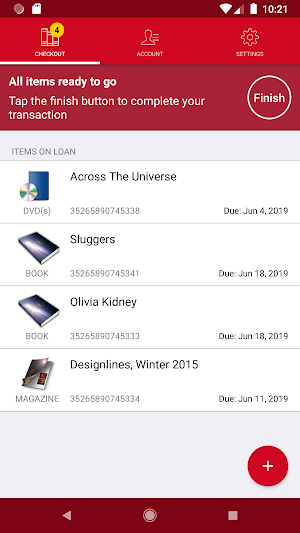 UCalgary Library Self Checkout Screenshot 2