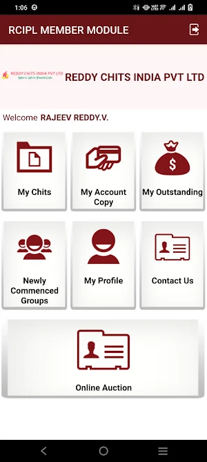 Reddy Chits Member Module Screenshot 1