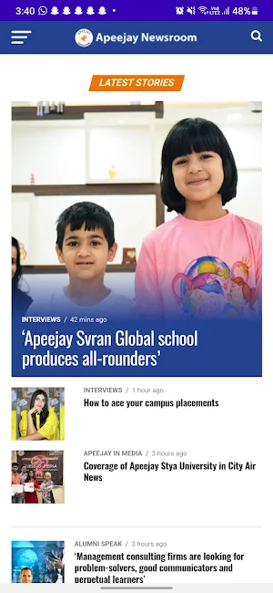 Apeejay Newsroom Screenshot 0
