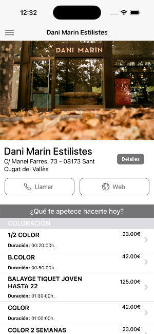 Dani Marín Estilistes Screenshot 0