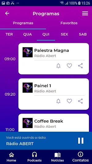 Rádio ABERT Screenshot 2
