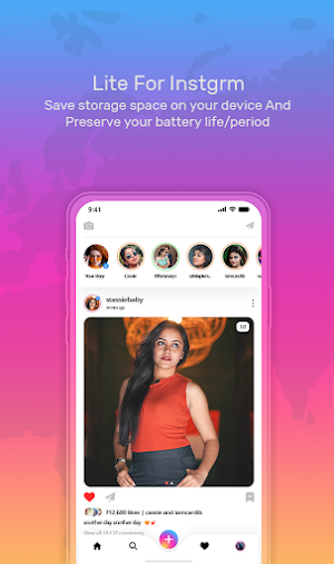 Lite for Instagram - ins lite messanger Screenshot 1