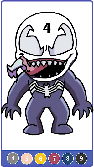 Symbiote Superhero Coloring Screenshot 1
