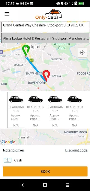 Only-Cabs Screenshot 1
