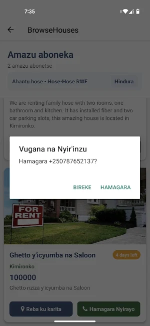DormLink: Inzu zikodeshwa Screenshot 3