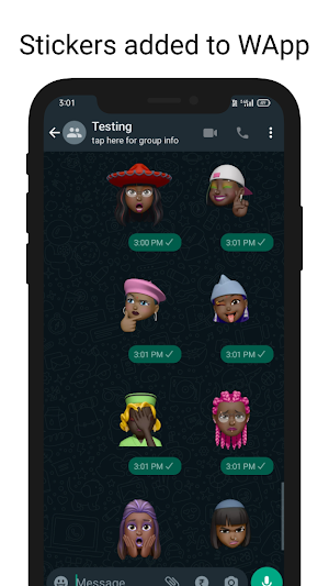 Black Girl Memoji Screenshot 1
