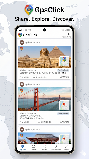 GPS Click – GPS Map Camera Screenshot 2