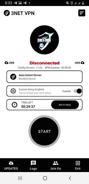 3NET VPN: Unlimited & Secure Screenshot 1