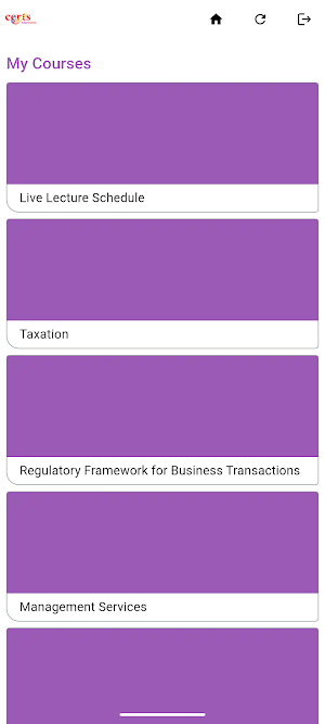 CERTS Training Screenshot 1