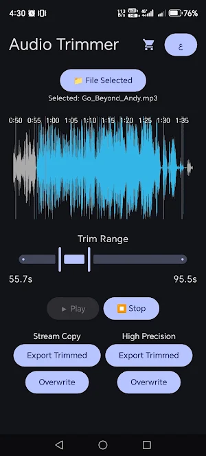 Audio Cutter - Trimmer Screenshot 2