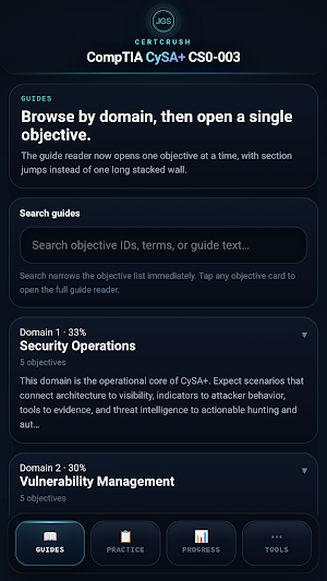 CertCrush: CySA+ CS0-003 Screenshot 0