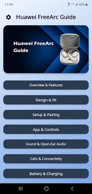 Huawei FreeArc Guide Screenshot 1