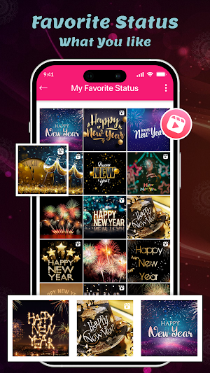 Happy New Year Video Status Screenshot 3