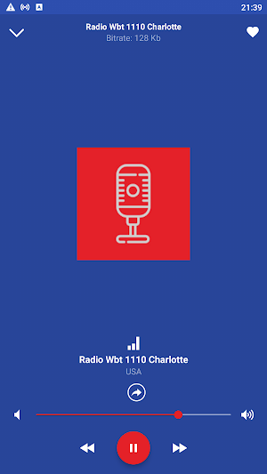 radio wbt 1110 AM Charlotte Screenshot 0