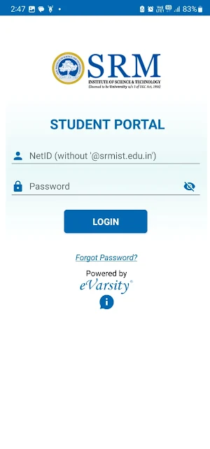 SRMIST SCOPE Screenshot 0