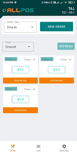 ALLPOS Cloud - Captain App Screenshot 1