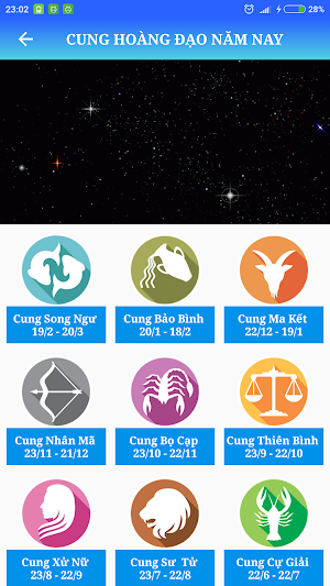 Bói Tính Cách Cung Hoàng Đạo Screenshot 3
