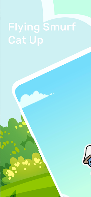 Flying Smurf Cat Up Screenshot 0