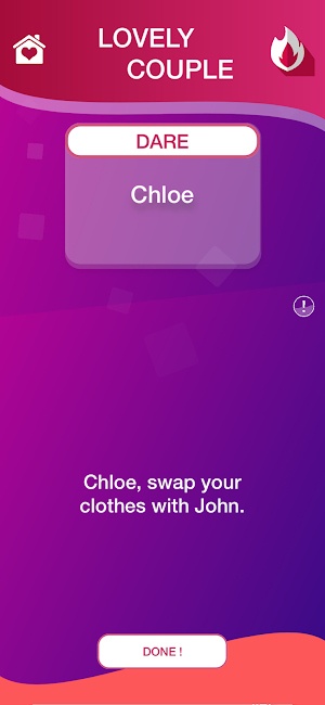 Lovely Couple Truth Dare Game Screenshot 2