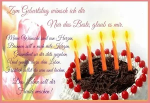 Glückwünsche und Grüße zum Geburtstag Kostenlos Screenshot 1