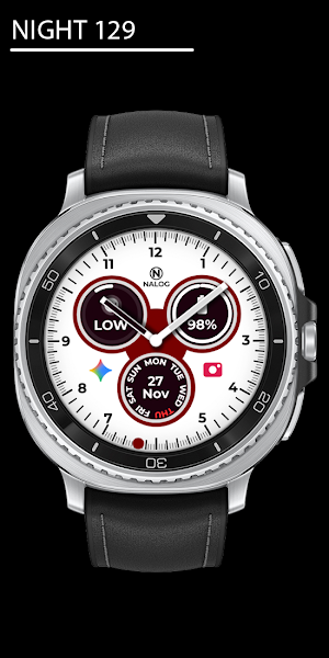 Night 129 - Analog Watch Face Screenshot 0