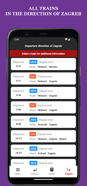 Timetable Nova Gradiška 2023 Screenshot 2