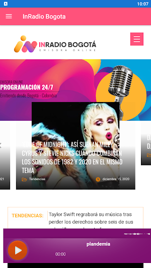 InRadio Bogota Screenshot 2