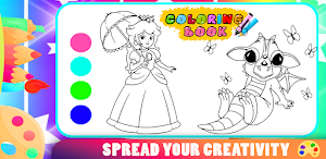 Princess Peach Coloring Book Screenshot 0