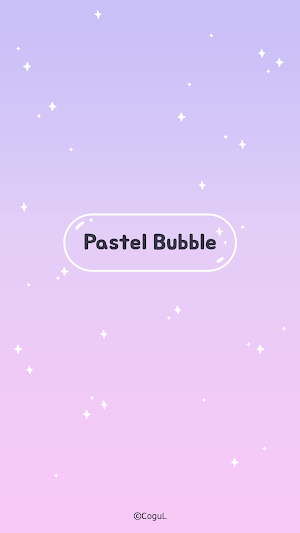 카카오톡 테마 - 파스텔 버블_보라보라 (카톡테마) Screenshot 0