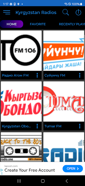 Kyrgyzstan Radio + Recorder Screenshot 1