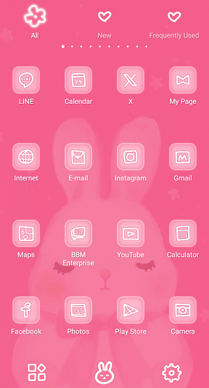 Bunny's Naptime Theme +HOME Screenshot 2