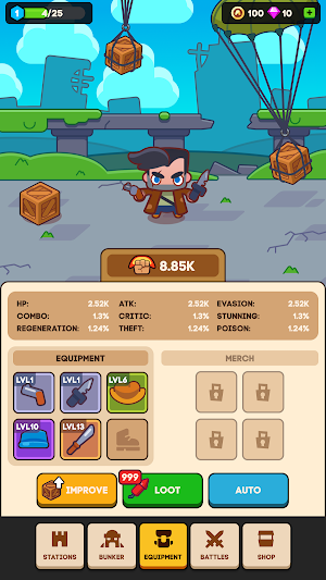 Idle Shelter: Merge to Survive Screenshot 1
