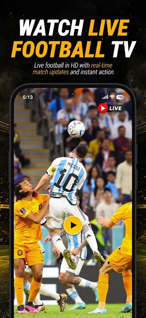 Live Football TV HD Streaming Screenshot 1