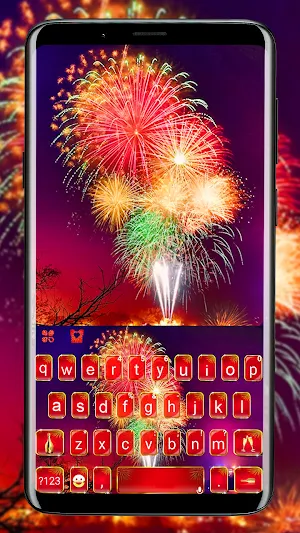 Happy New Year 2021 Keyboard Background Screenshot 0