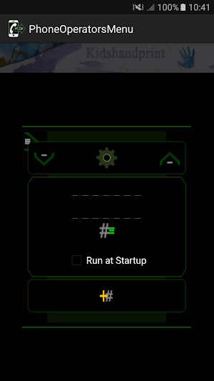 Phone Operators Menu Screenshot 1