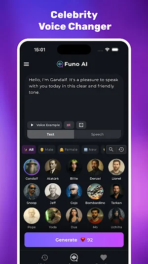 Voice Changer: Eleven Labs Screenshot 1