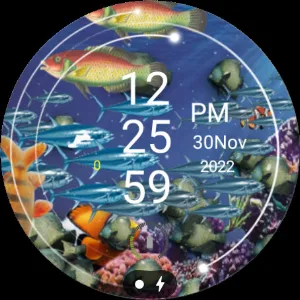 Aquarium Live WatchFace Deluxe Screenshot 2