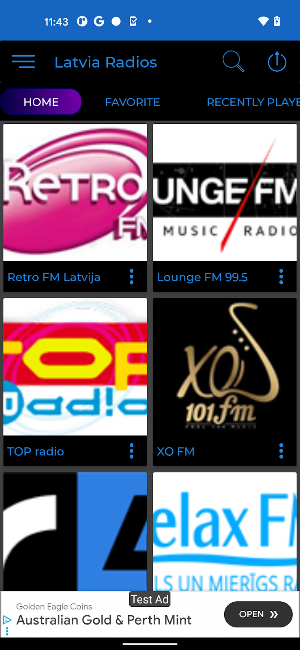 Latvia Radio + Recorder Screenshot 1