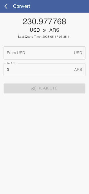 USD to ARS Screenshot 1